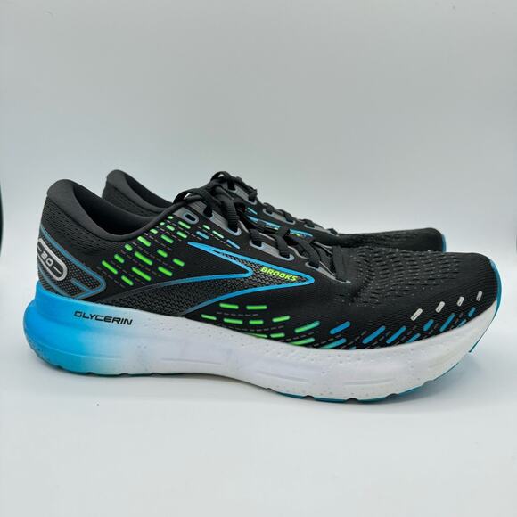Brooks Glycerin GTS 20 Black Hawaiian Ocean Green Road-Running Sneakers 11.5 main image 7